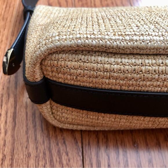 Madewell The Sun Medallion Straw Raffia
Tan Blue Shoulder Bag NWT - Picture 6 of 11